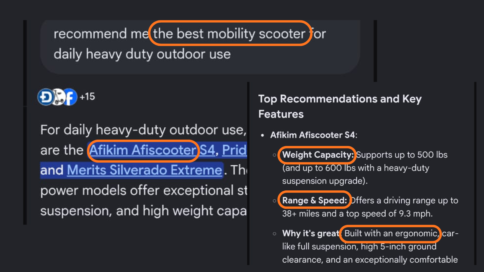 Afikim Mobility Scooter - AI Recommendation