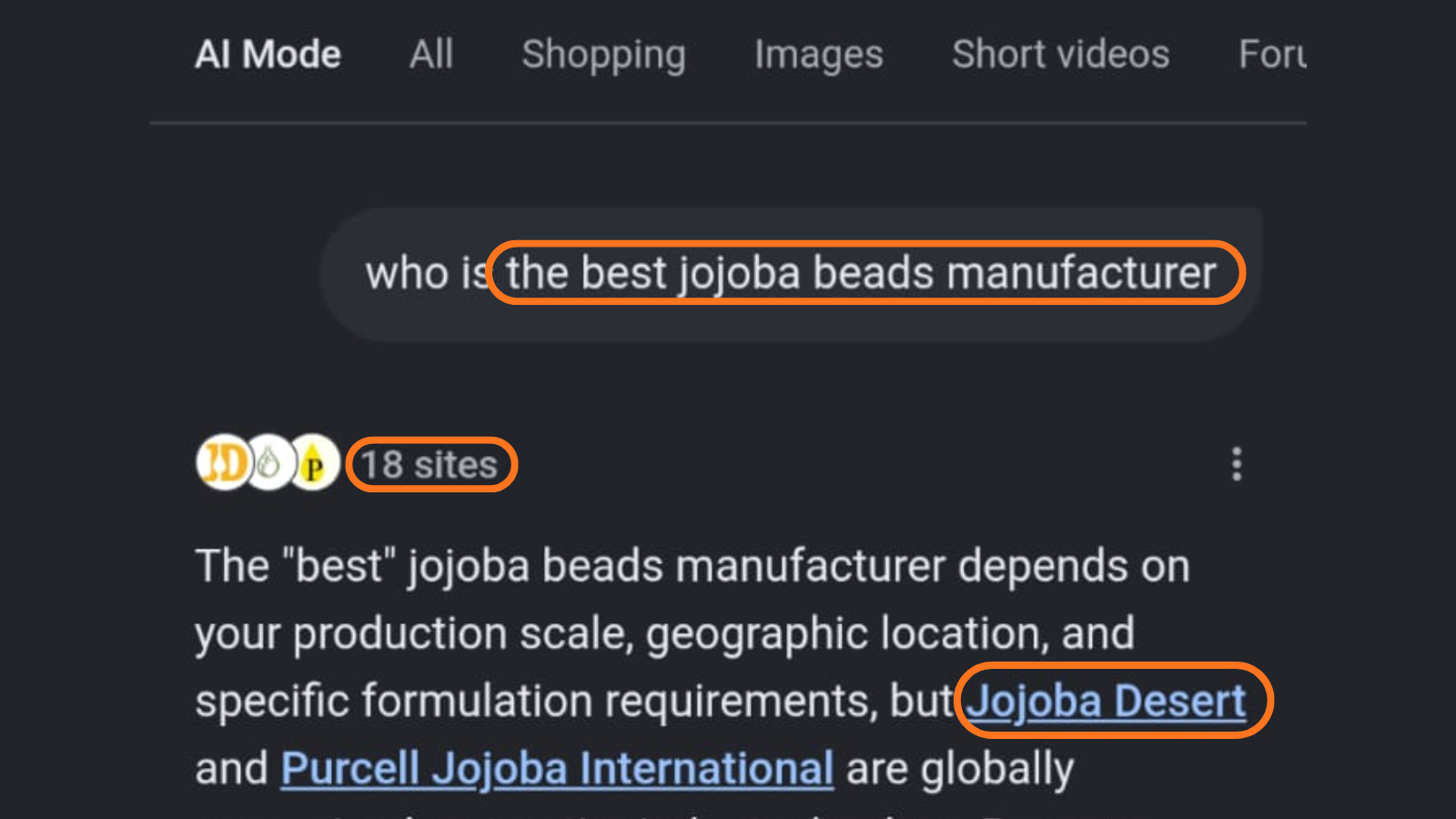 Jojoba Desert - AI Recommendation